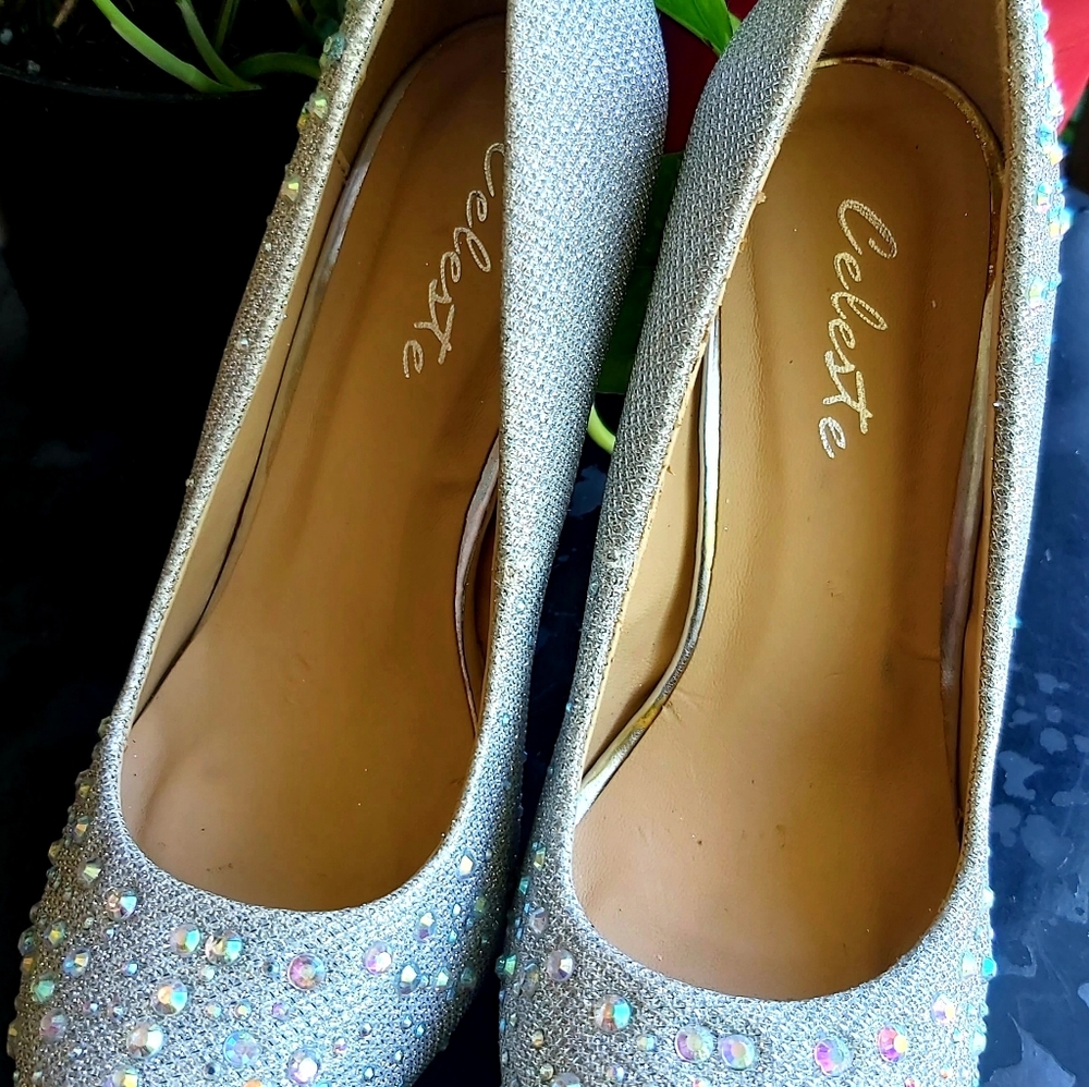 Celeste Rhinestone Pumps - Picture 5 of 16